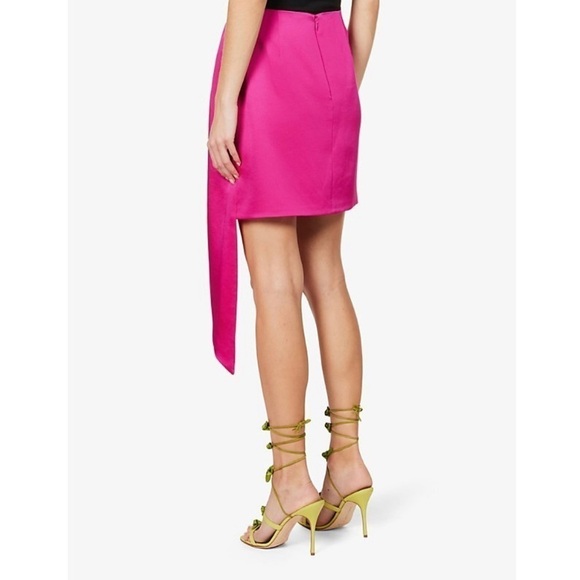 Jonathan Simkhai Mae asymmetric-hem satin mini skirt - Picture 2 of 9